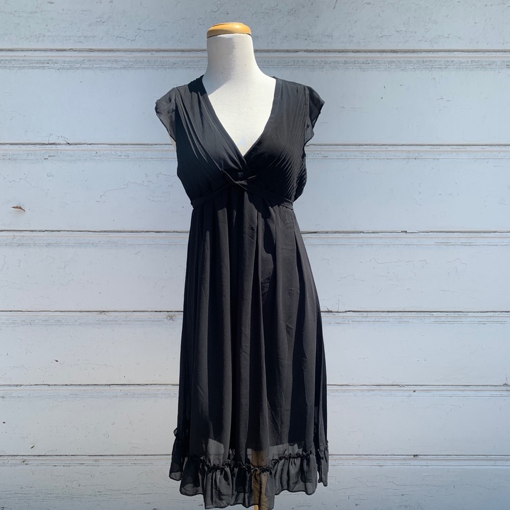 Black Ruffle-y Hanger Dress Size Medium
